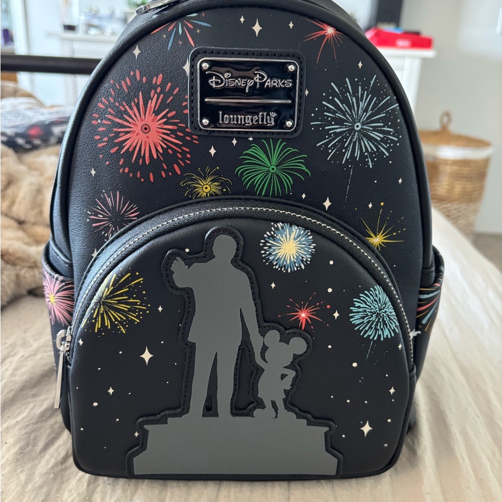 Loungefly Black Disney Parks Fireworks Backpack
